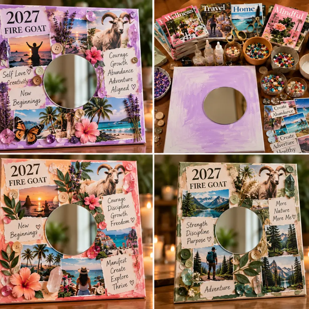 Multiple examples of a vision board