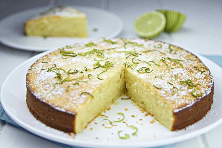 Lime yoghurt and olive cake