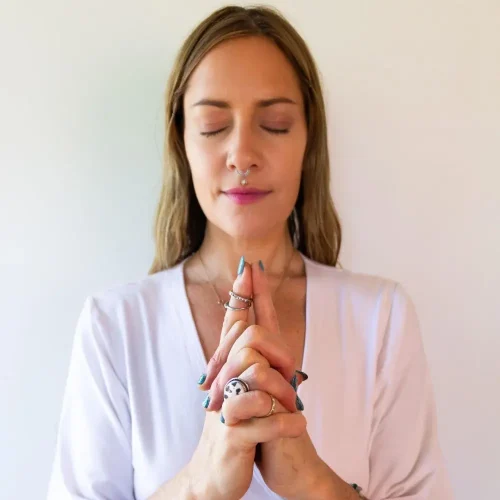 Naomi Wilder in meditation