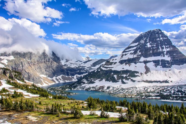 Hidden Lake in  Glacier National Park, Montana