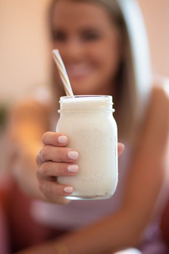 milk with straw