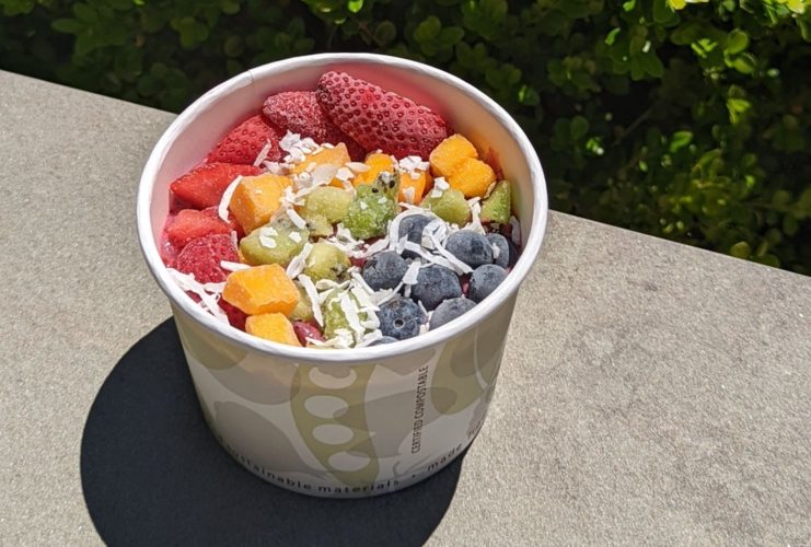 rainbow of fresh fruit