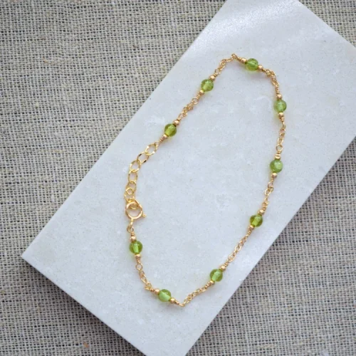 peridot bracelet