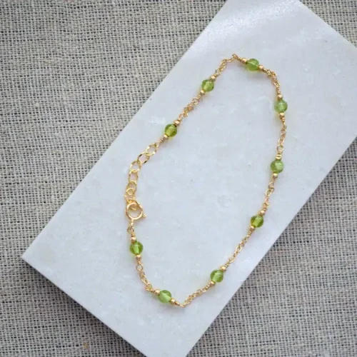 peridot bracelet