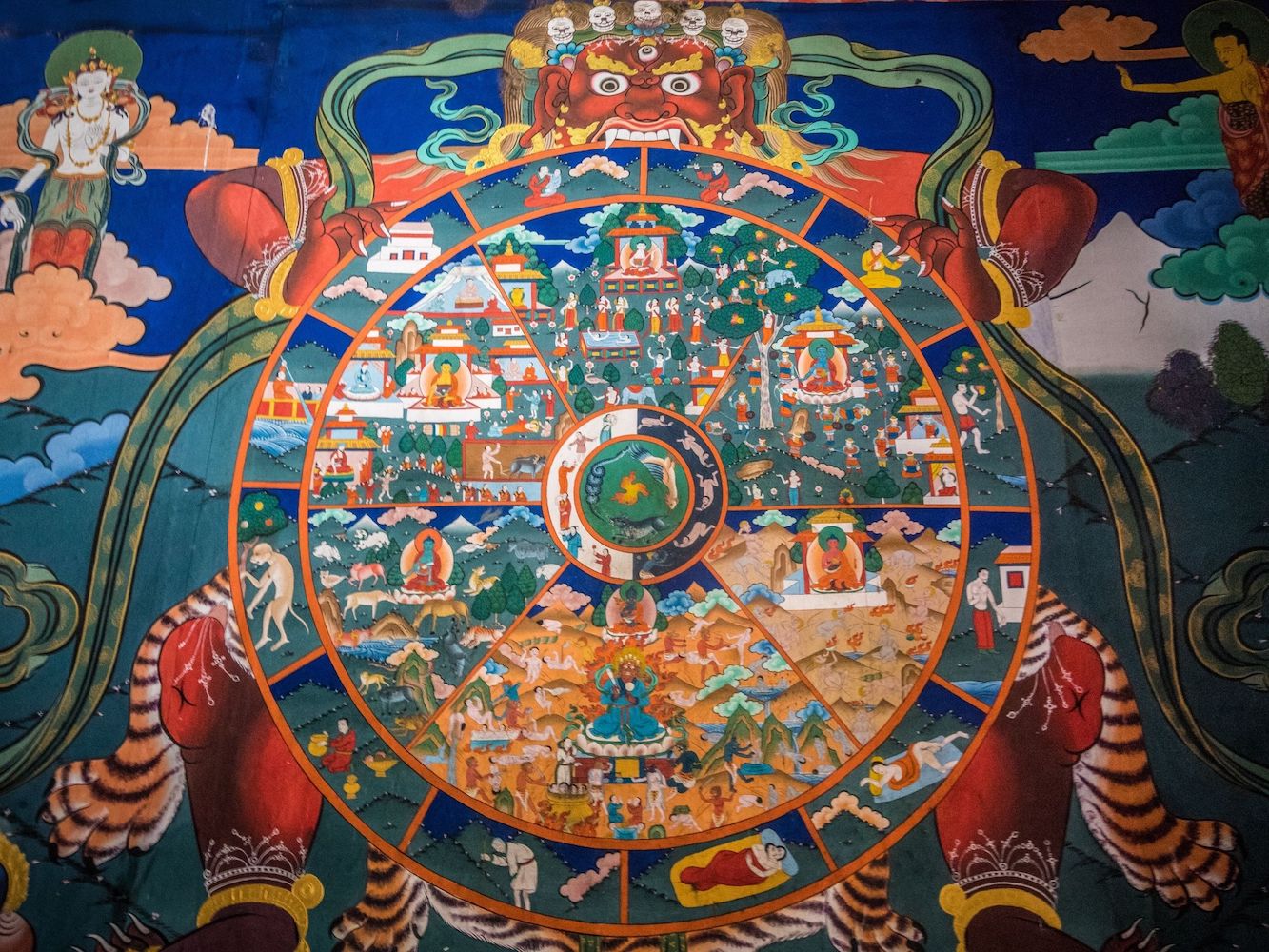 tibetan wheel of life poster vmfa