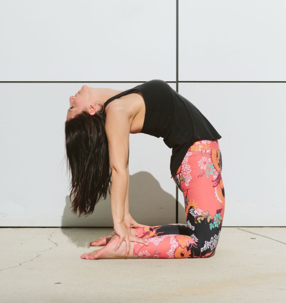 woman in yoga pose